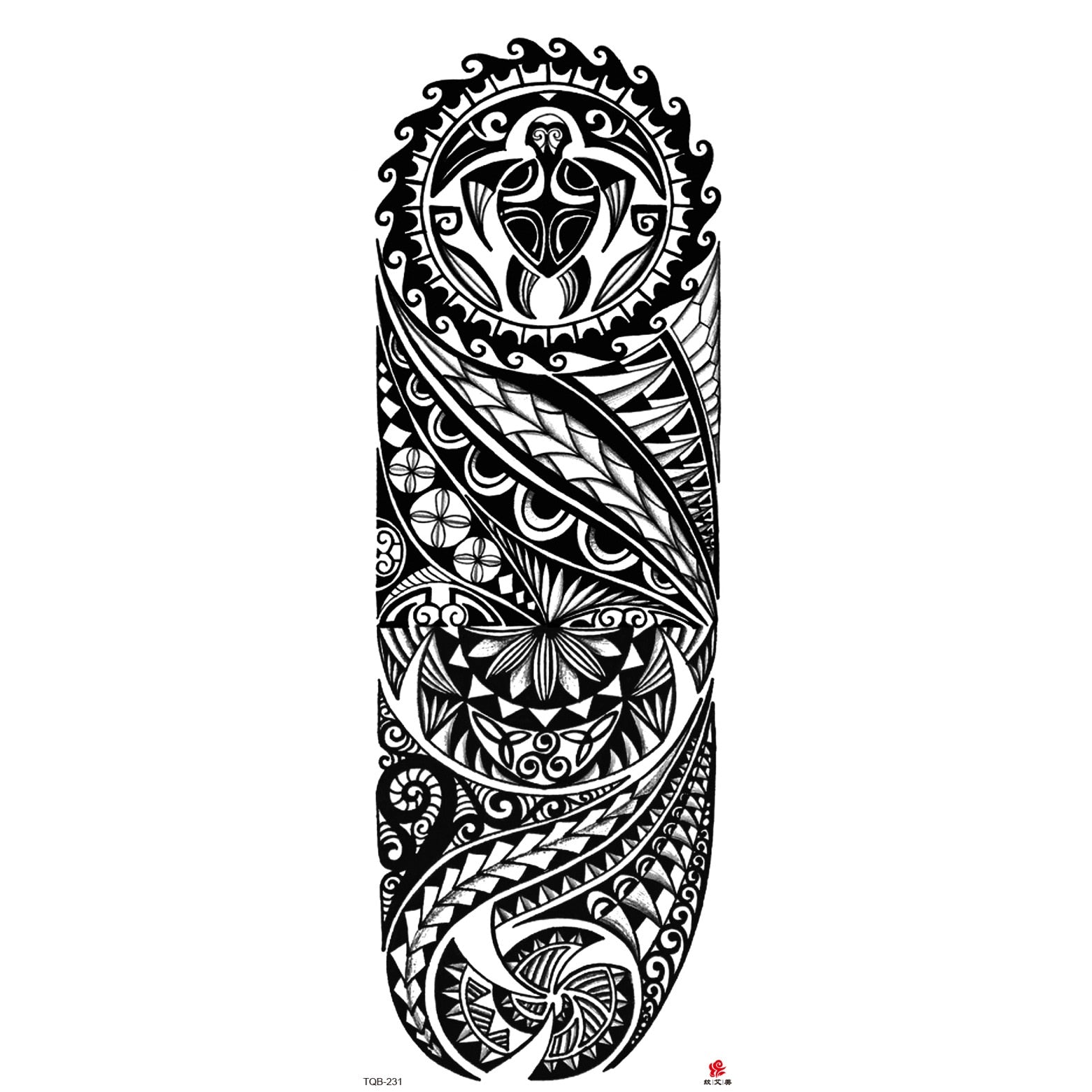 Big Arm Sleeve Tattoo Lion Wolf Skull Waterproof Long-lasting Temporary Tattoo Sticker Body Art Fake Fake Tattoo Women Men