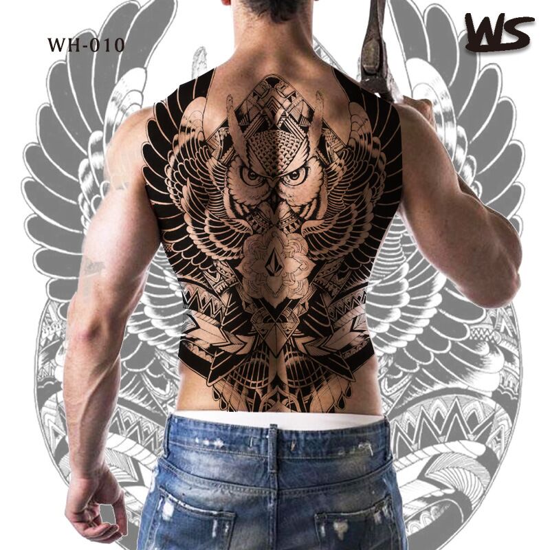 adult tattoo waterproof large full back sexy body tattoos for women men dragon temporary tattoo snake tribal water tatoo fake