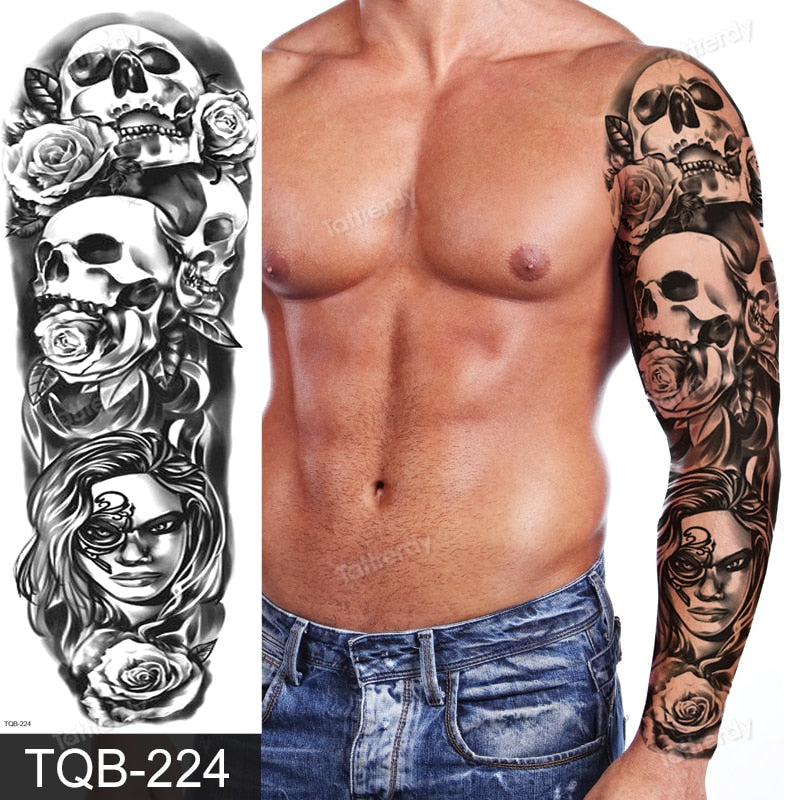 Adult Tattoo Waterproof Large Full Back Sexy Body Tattoos for Women Men  Dragon