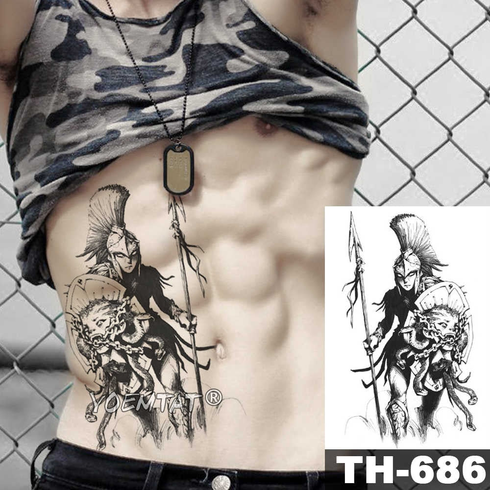 Wing Holy Angel Waterproof Temporary Tattoo Sticker Brave knight Warrior Flash Tattoos Body Art Arm Fake Tatoo