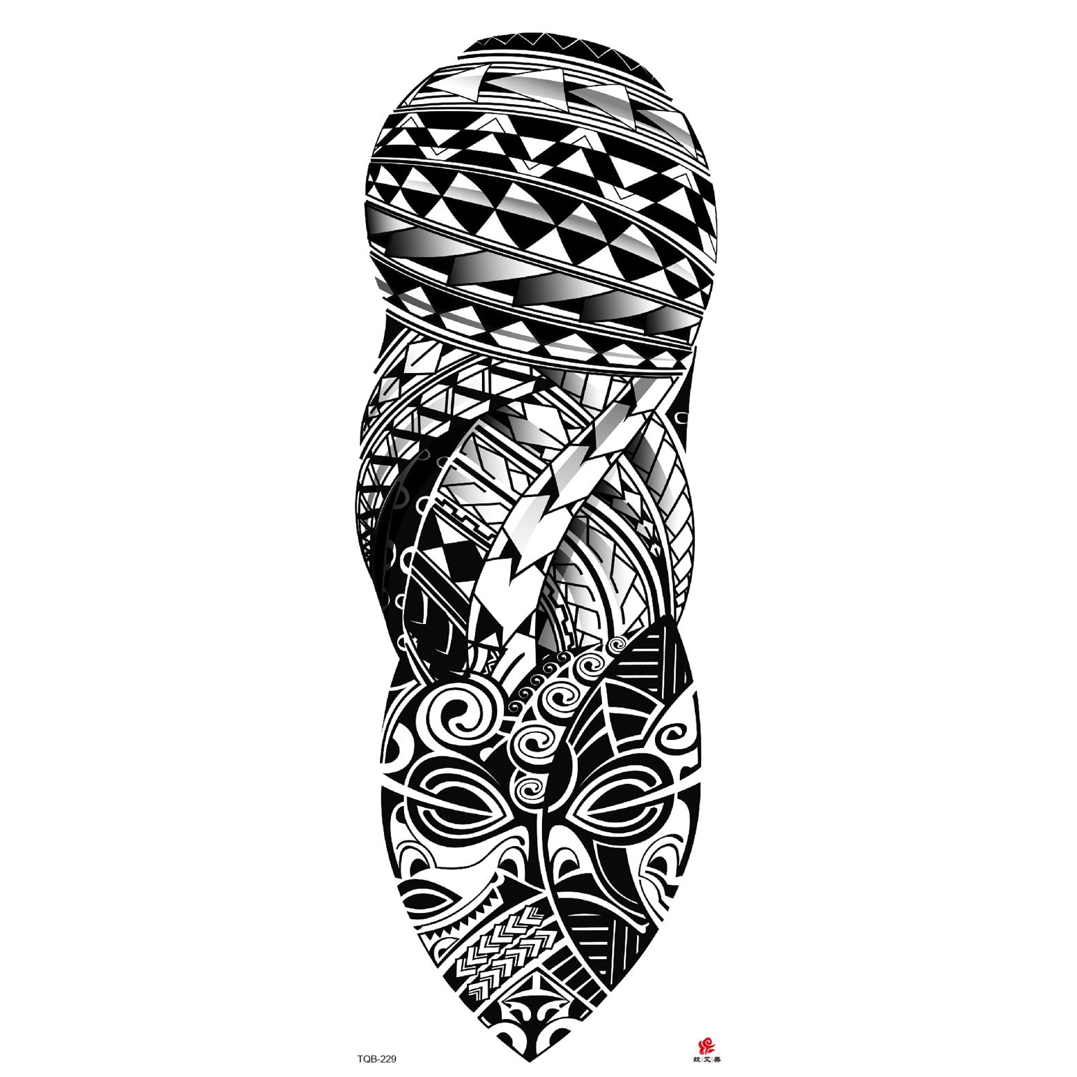 Big Arm Sleeve Tattoo Lion Wolf Skull Waterproof Long-lasting Temporary Tattoo Sticker Body Art Fake Fake Tattoo Women Men