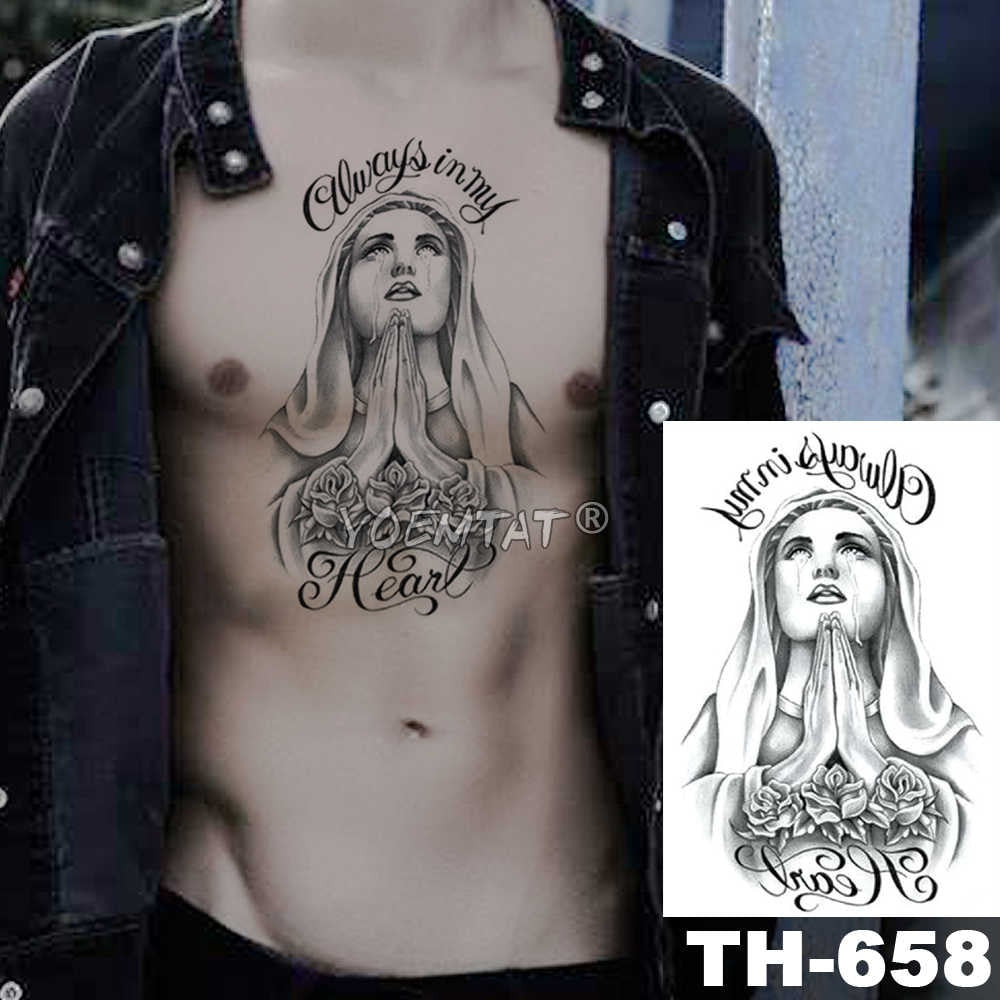 Wing Holy Angel Waterproof Temporary Tattoo Sticker Brave knight Warrior Flash Tattoos Body Art Arm Fake Tatoo