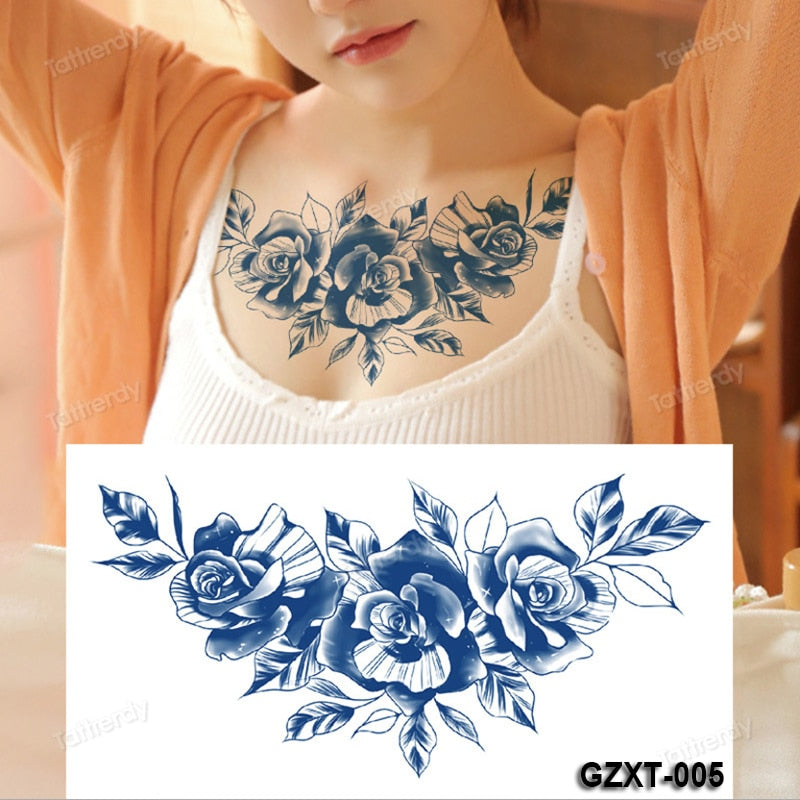 Back Tattoos Temporary Womens Fake Tattoo Angel Wing Phoenix Bird for Women Men on Body Art Waterproof Sticker Tatoo Juice Ink